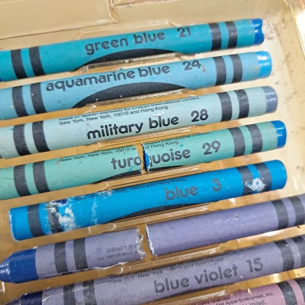 Vintage‎ Mel Appel crayon set kids art supplies Crayart crayons drawing rainbow